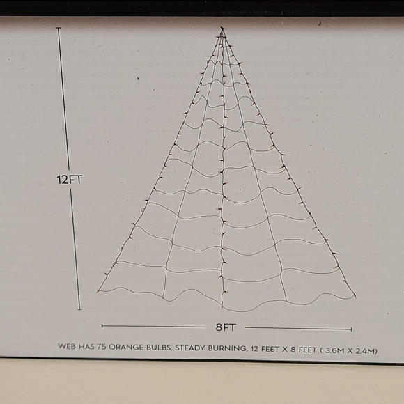 Orange Bulb halloween 12x8 feet indoor outdoor - Picture 2 of 6